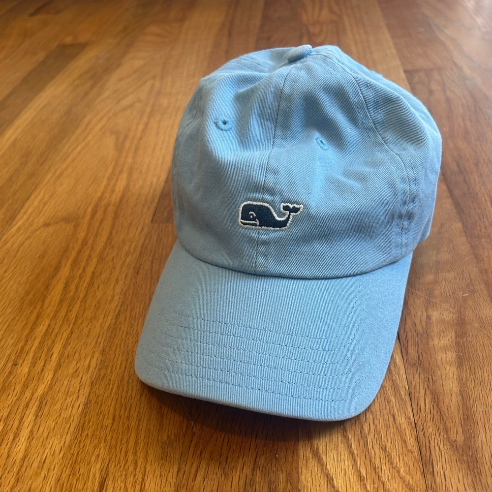 Vineyard Vines Light Blue Cap with Whale Logo